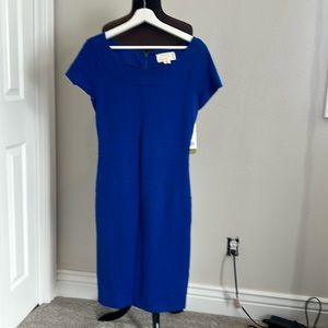 Nicole Miller blue bandage style dress NWT